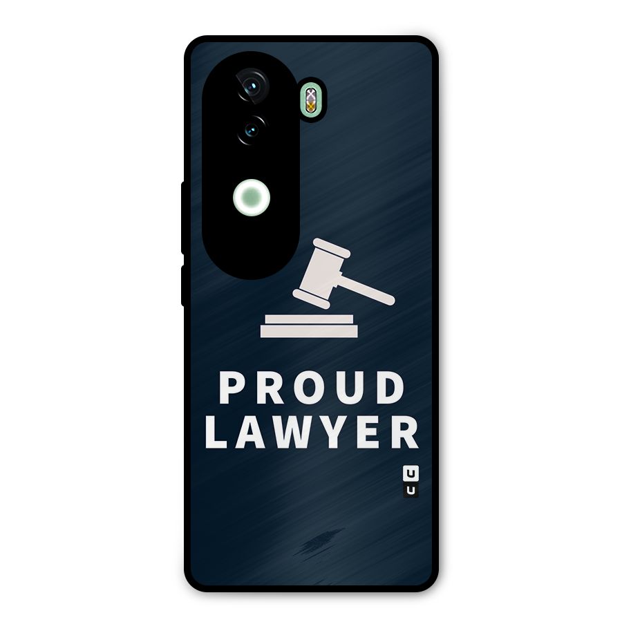 Proud Lawyer Metal Back Case for Vivo V40e