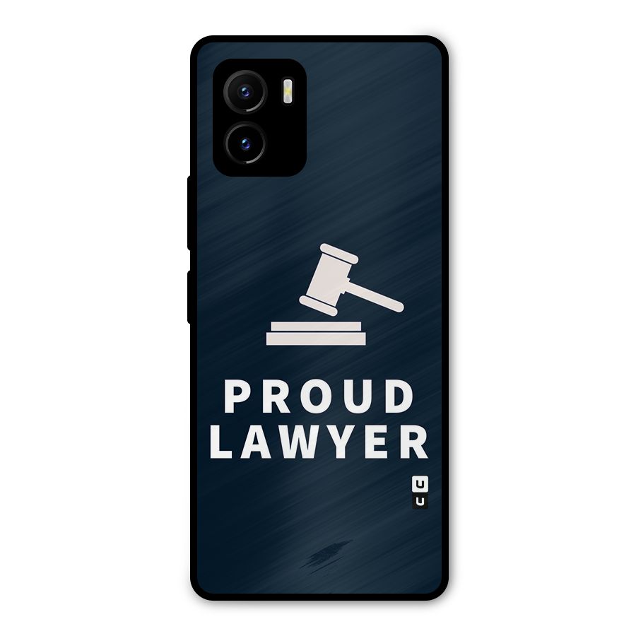 Proud Lawyer Metal Back Case for Vivo Y15s