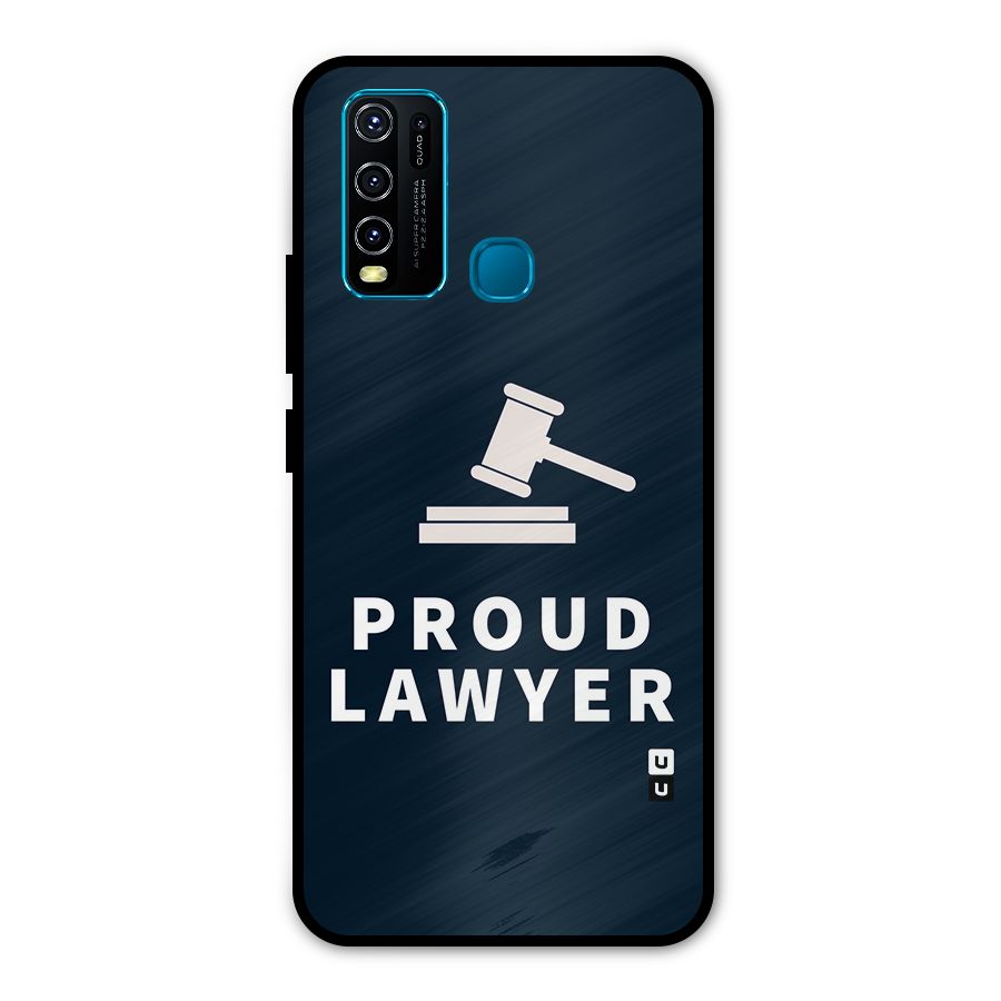 Proud Lawyer Metal Back Case for Vivo Y30