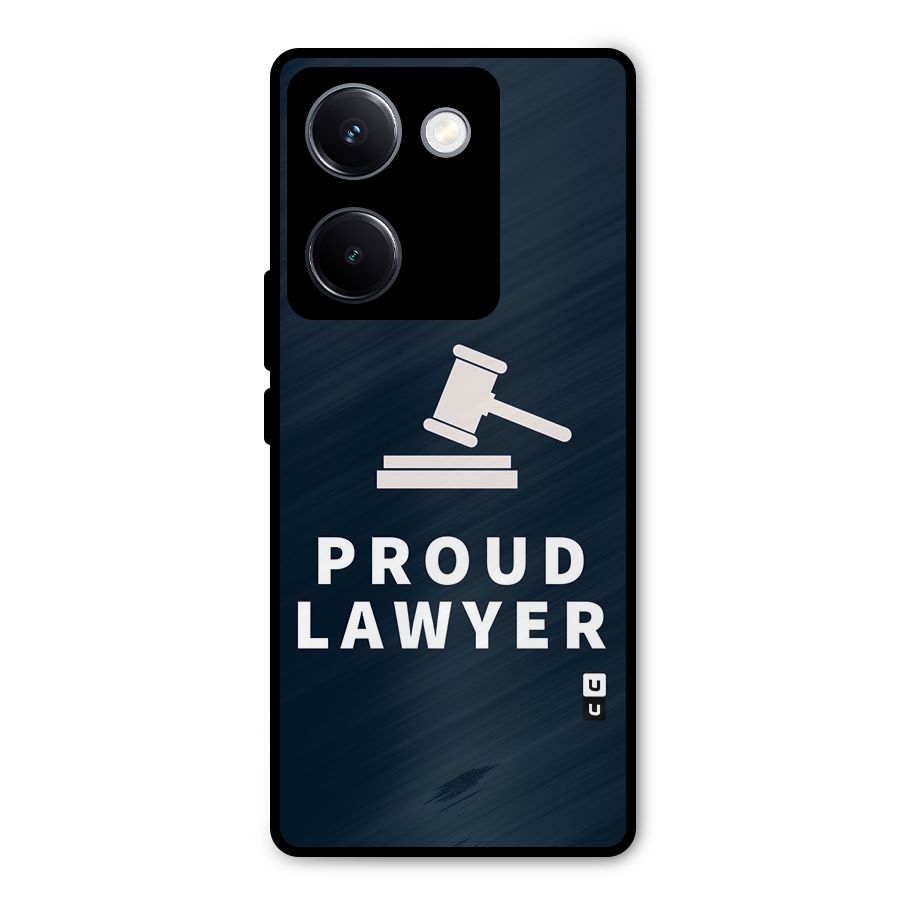 Proud Lawyer Metal Back Case for Vivo Y300 Plus