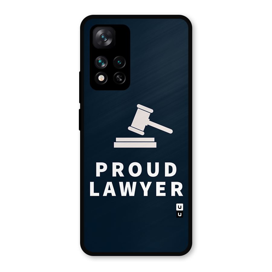 Proud Lawyer Metal Back Case for Xiaomi 11i Hypercharge 5G