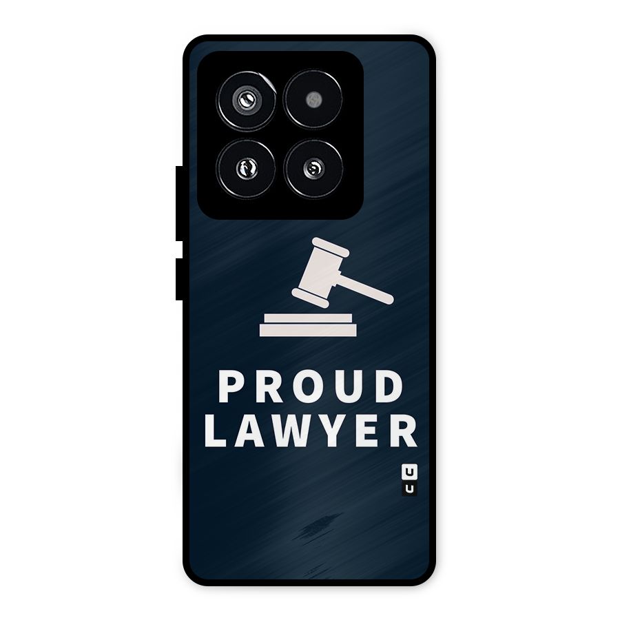 Proud Lawyer Metal Back Case for Xiaomi 14 Pro