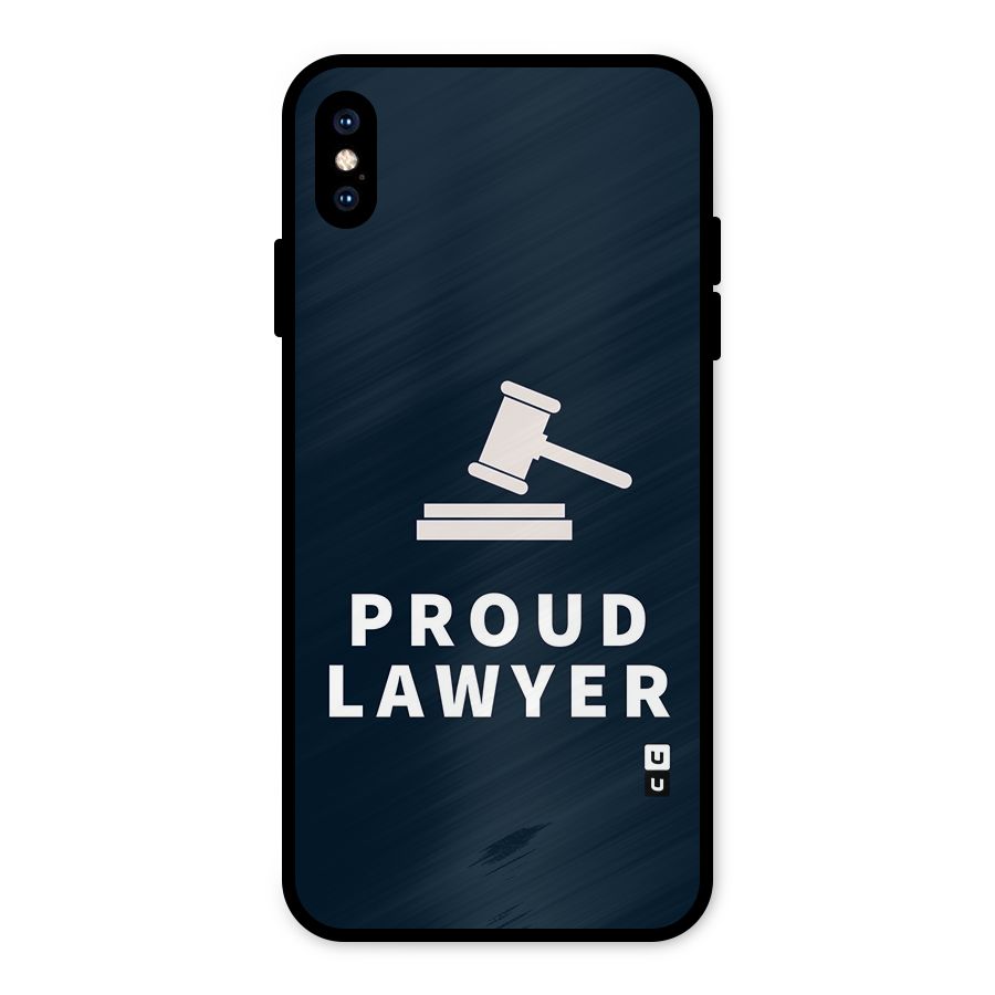 Proud Lawyer Metal Back Case for iPhone XS Max