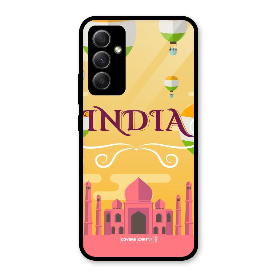 Proud To Be Indian Glass Back Case for Galaxy A34
