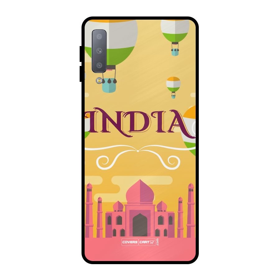 Proud To Be Indian Metal Back Case for Galaxy A7 (2018)