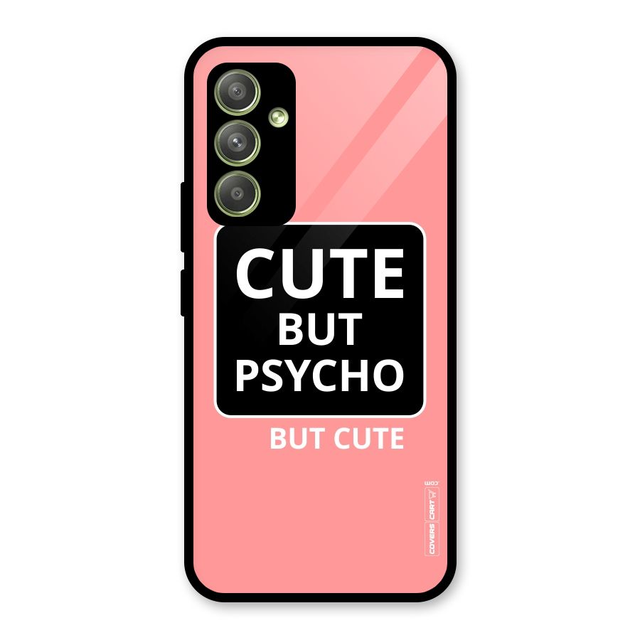 Psycho But Cute Glass Back Case for Galaxy A54