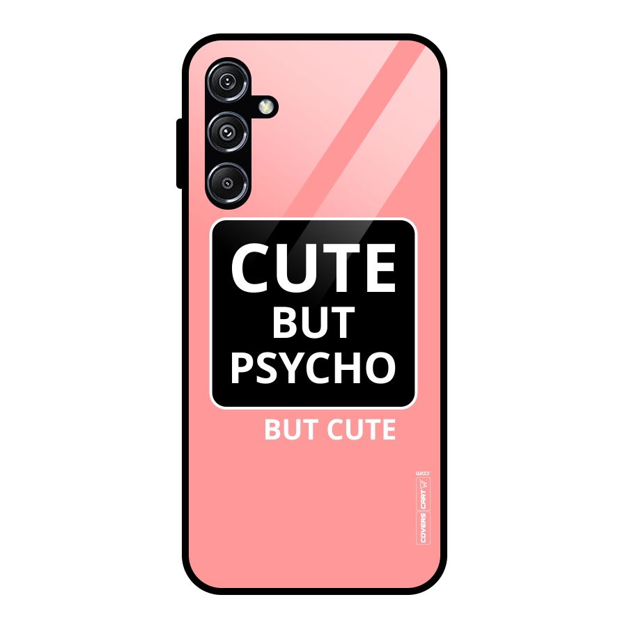 Psycho But Cute Glass Back Case for Galaxy M34 5G