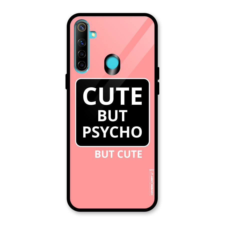 Psycho But Cute Glass Back Case for Realme 5i