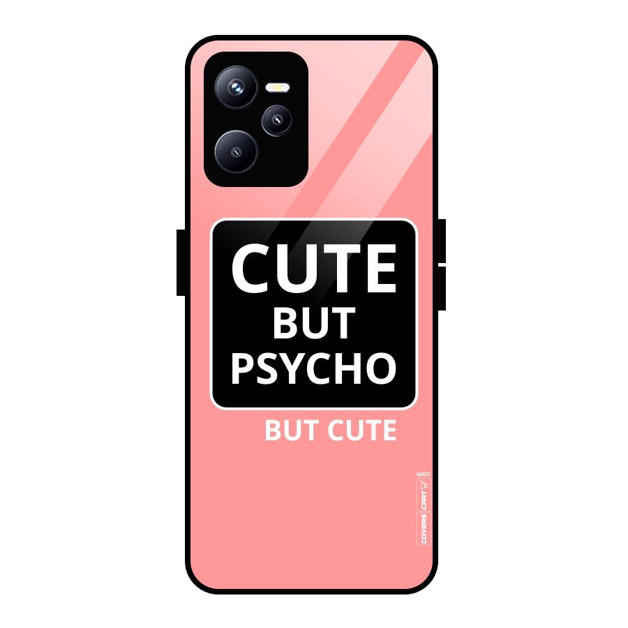 Psycho But Cute Glass Back Case for Realme C35