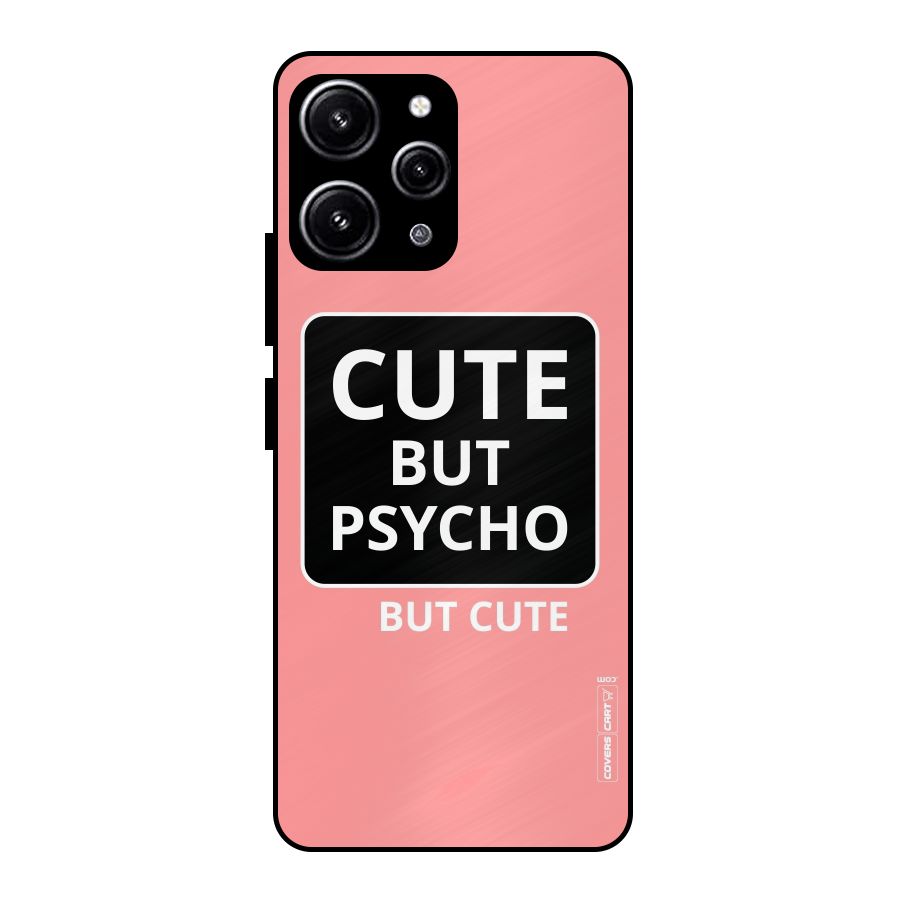 Psycho But Cute Glass Back Case for Redmi 12 4G
