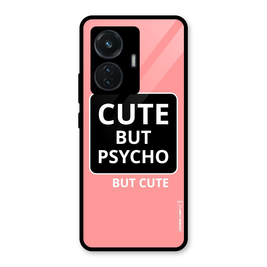 Psycho But Cute Glass Back Case for Vivo T1 44W