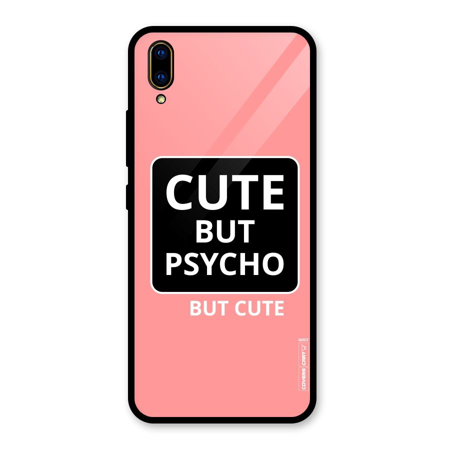 Psycho But Cute Glass Back Case for Vivo V11 Pro