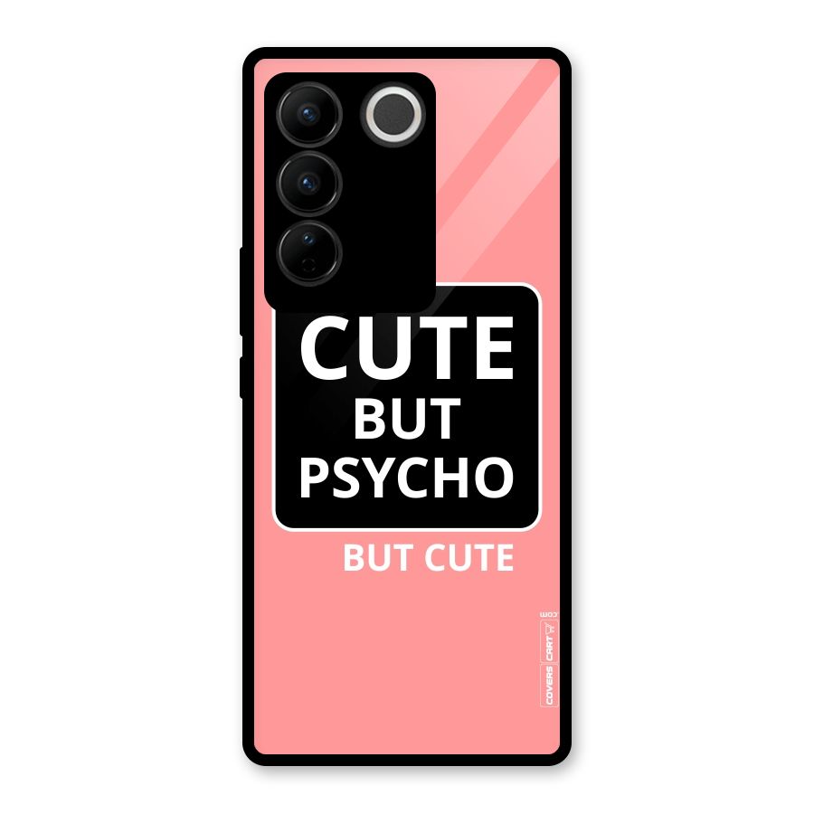 Psycho But Cute Glass Back Case for Vivo V27