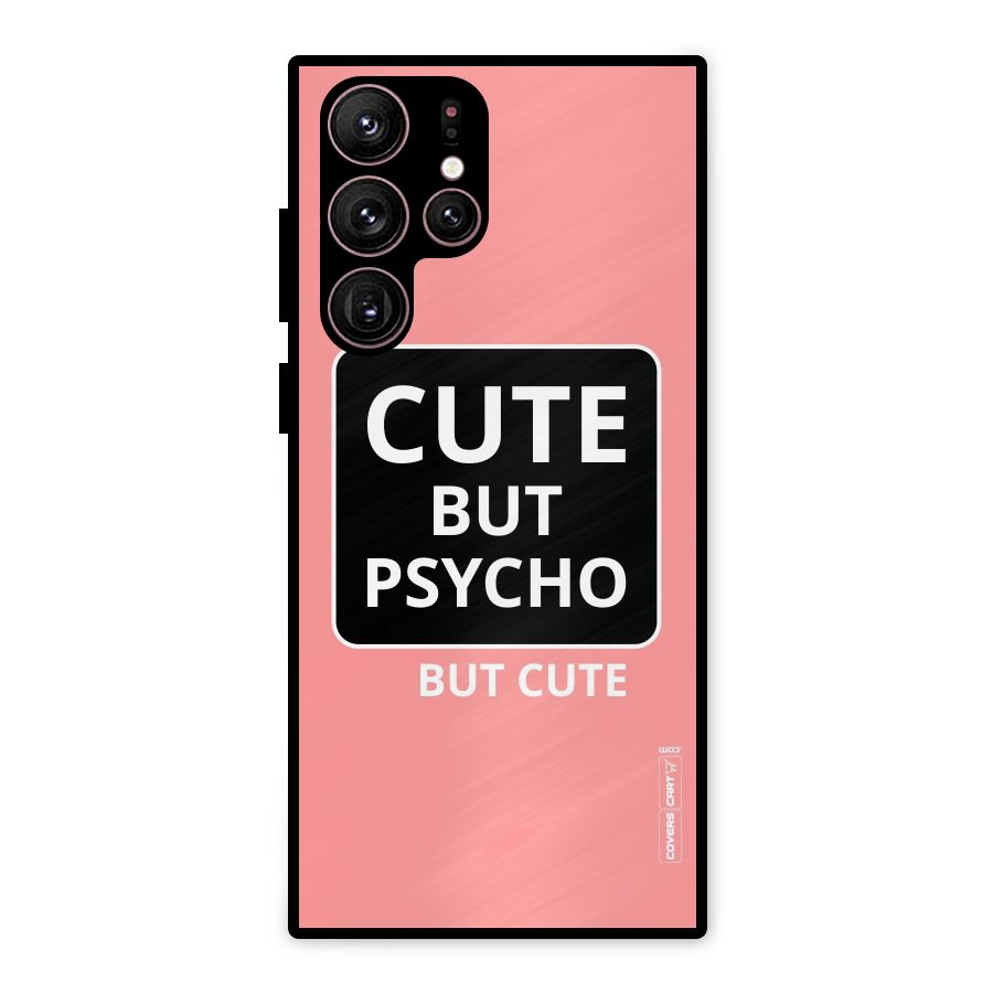Psycho But Cute Metal Back Case for Galaxy S22 Ultra 5G