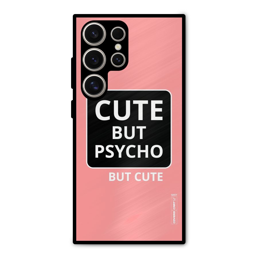 Psycho But Cute Metal Back Case for Galaxy S24 Ultra