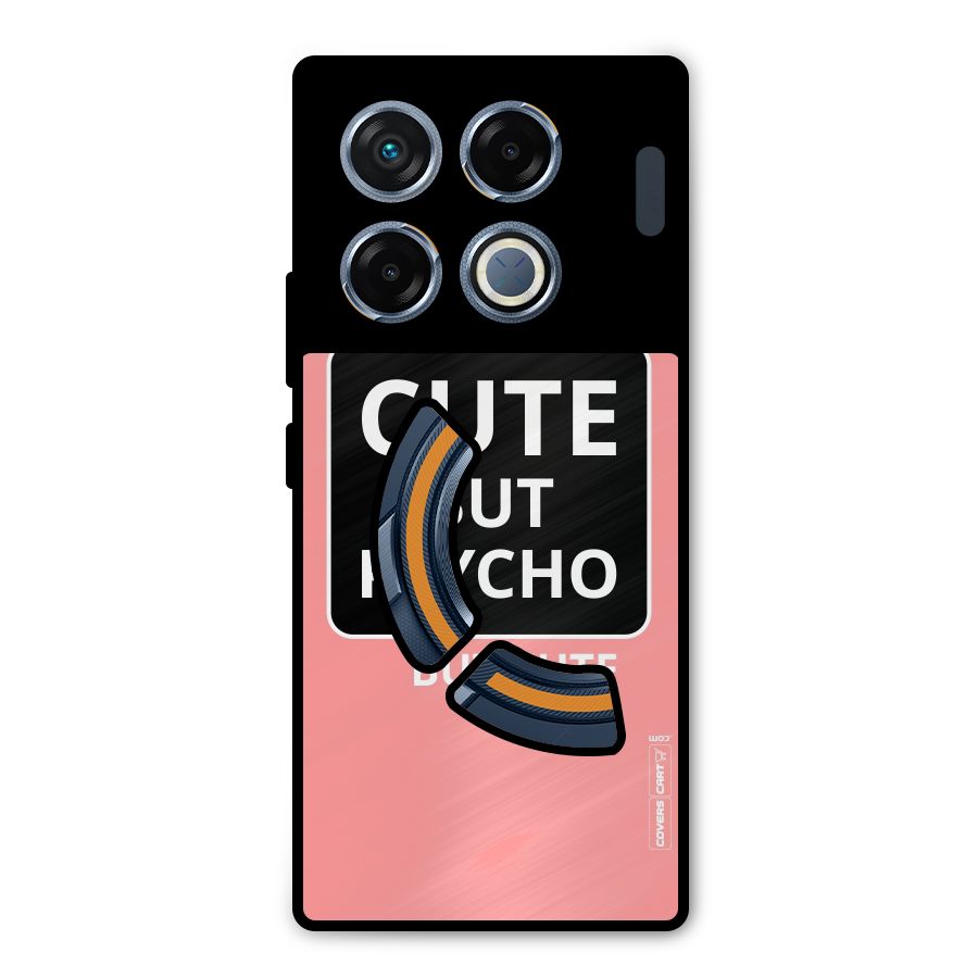 Psycho But Cute Metal Back Case for Infinix GT 20 Pro