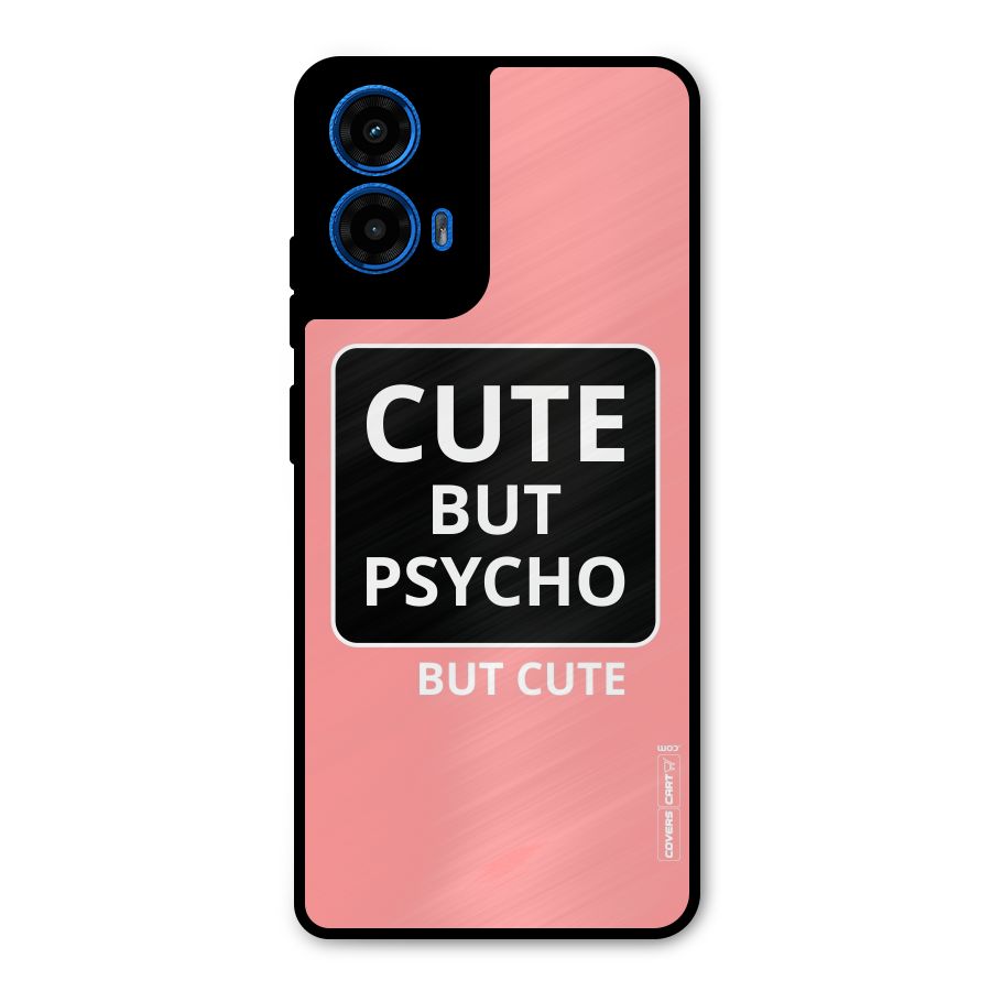 Psycho But Cute Metal Back Case for Moto G45