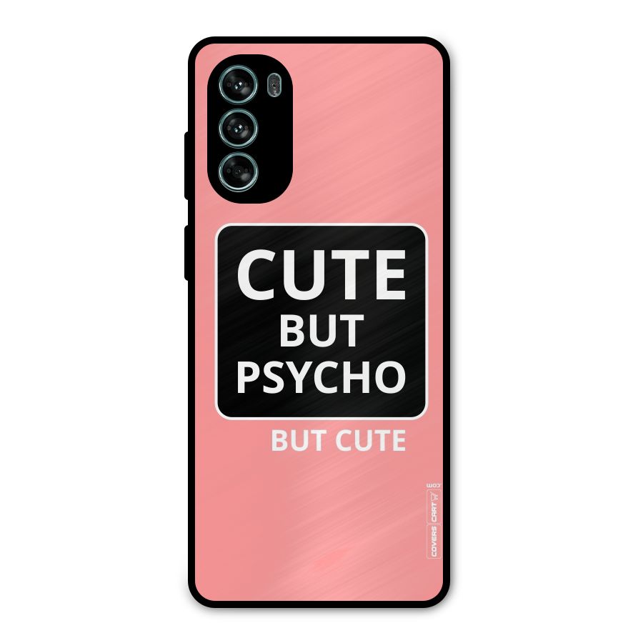 Psycho But Cute Metal Back Case for Moto G62