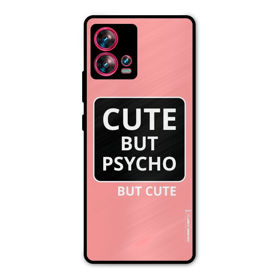 Psycho But Cute Metal Back Case for Motorola Edge 30 Fusion