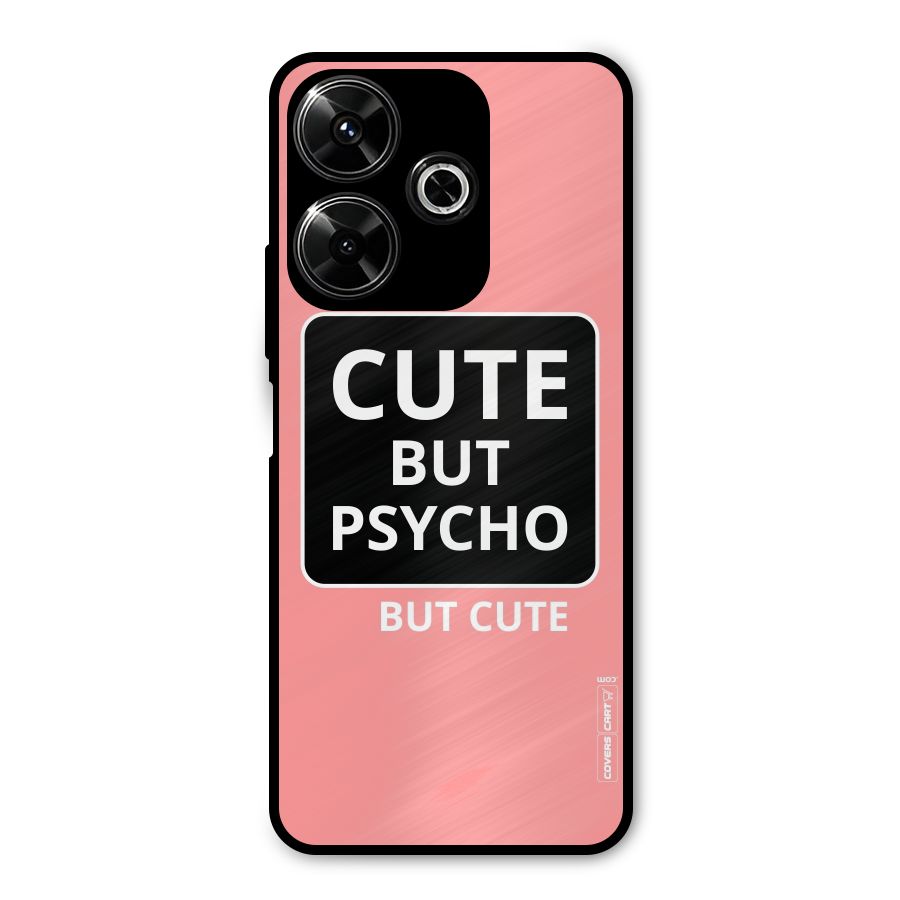 Psycho But Cute Metal Back Case for Poco M6 Plus
