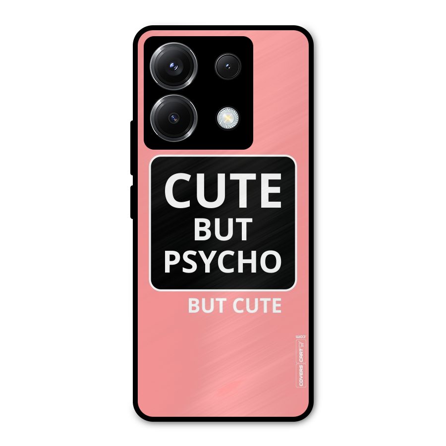 Psycho But Cute Metal Back Case for Poco X6