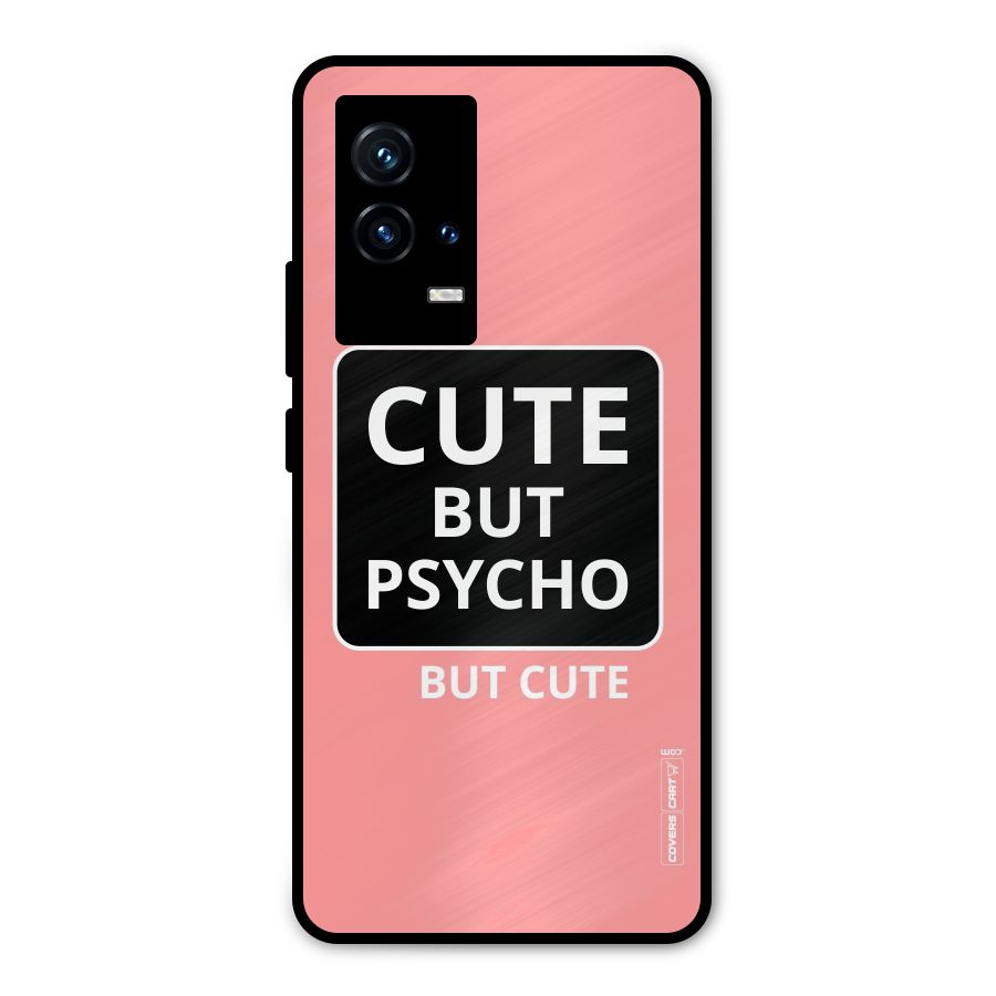 Psycho But Cute Metal Back Case for iQOO 9 5G