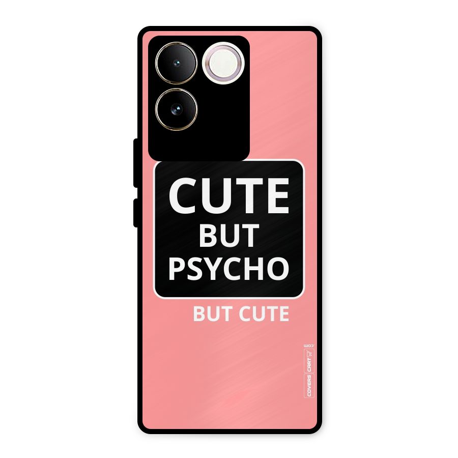 Psycho But Cute Metal Back Case for iQOO Z7 Pro