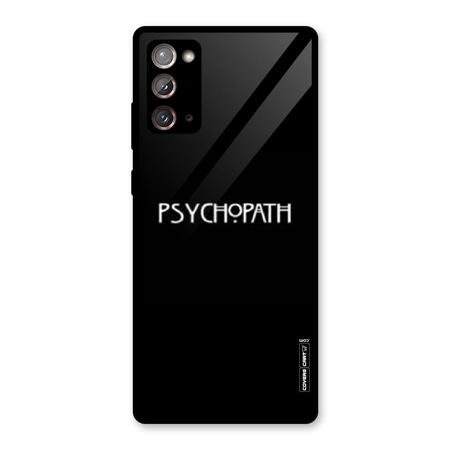 Psycopath Alert Glass Back Case for Galaxy Note 20