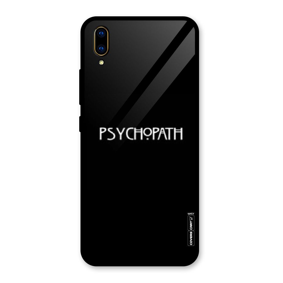 Psycopath Alert Glass Back Case for Vivo V11 Pro
