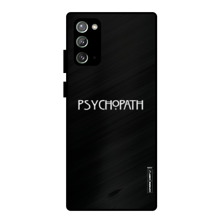 Psycopath Alert Metal Back Case for Galaxy Note 20