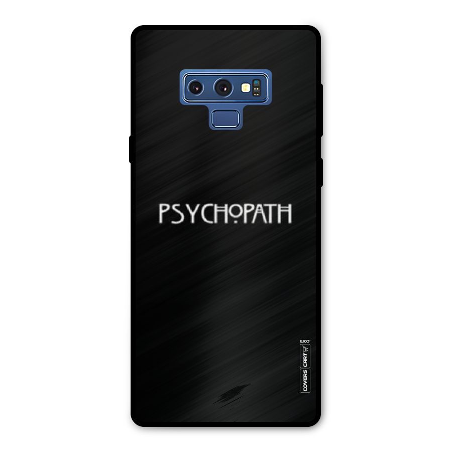 Psycopath Alert Metal Back Case for Galaxy Note 9