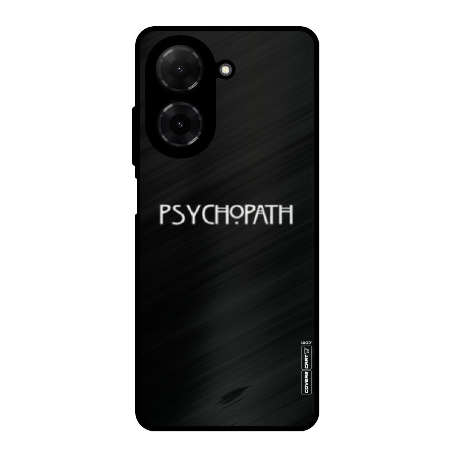 Psycopath Alert Metal Back Case for Redmi A5 4G