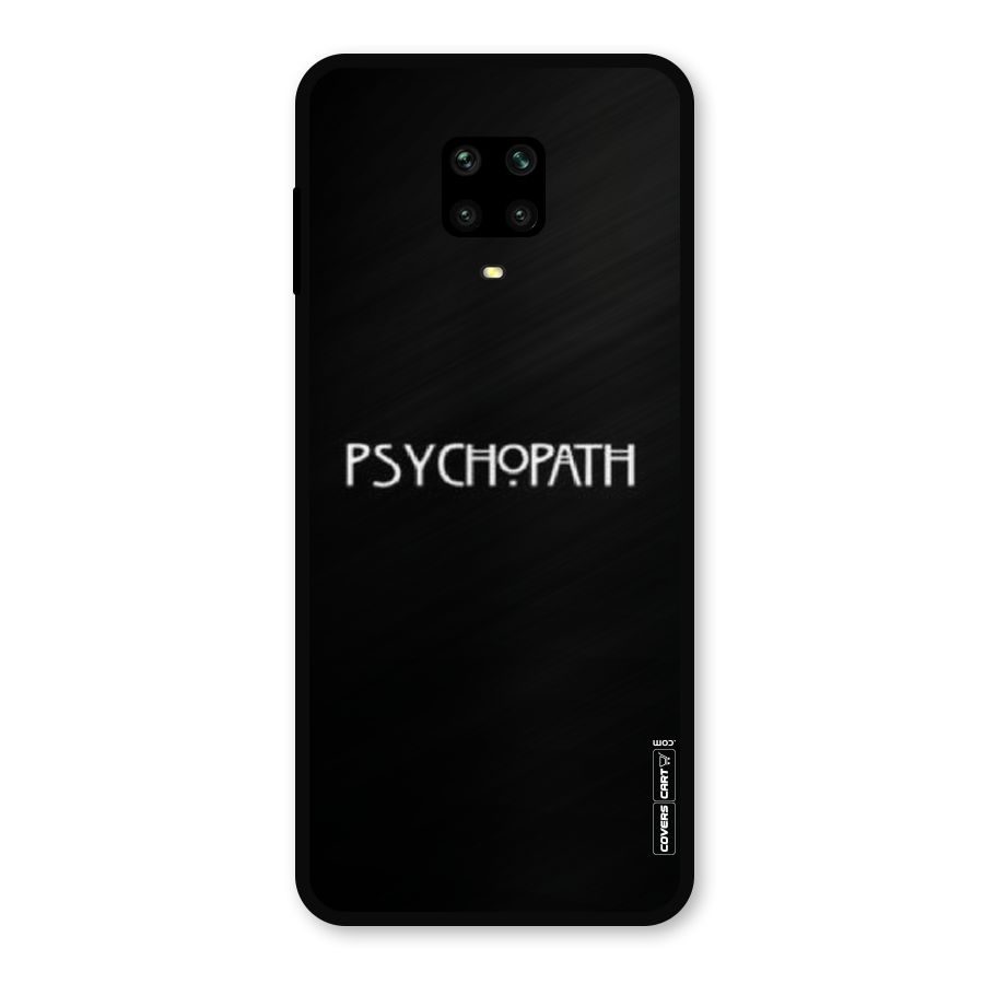 Psycopath Alert Metal Back Case for Redmi Note 9 Pro