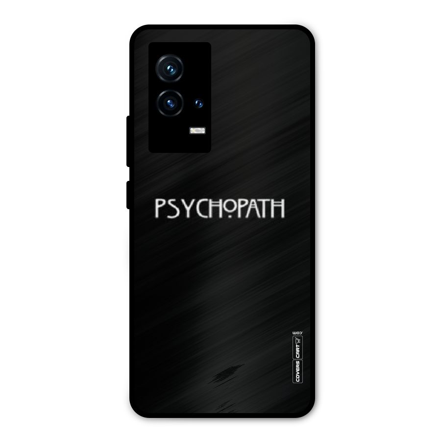 Psycopath Alert Metal Back Case for iQOO 9 5G
