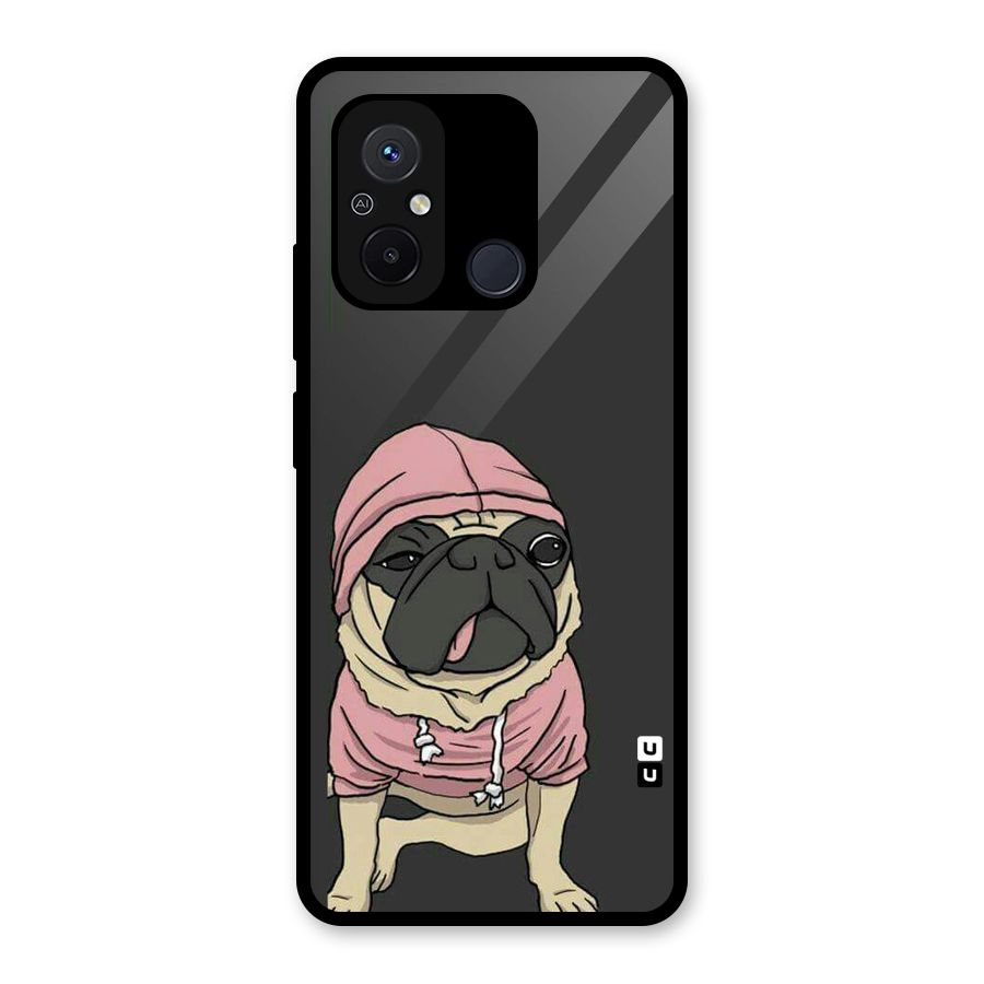 Pug Swag Glass Back Case for Redmi 12C
