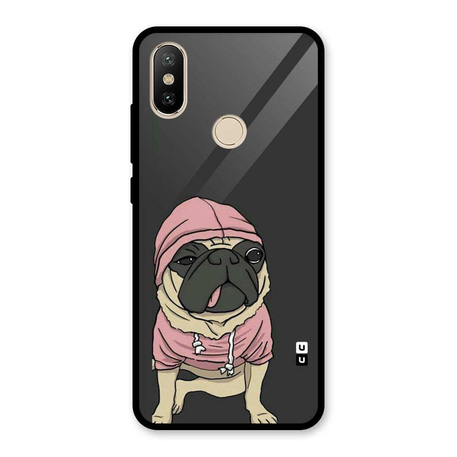 Pug Swag Glass Back Case for Redmi A2