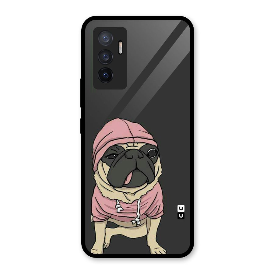 Pug Swag Glass Back Case for Vivo V23e