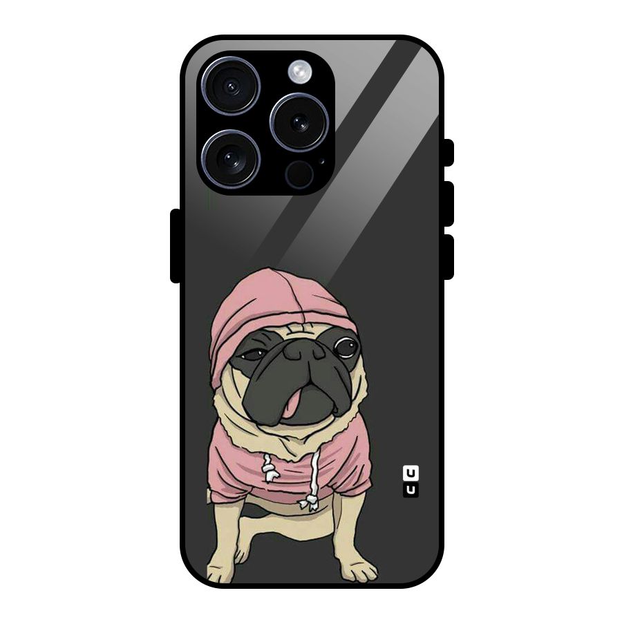Pug Swag Glass Back Case for iPhone 15 Pro