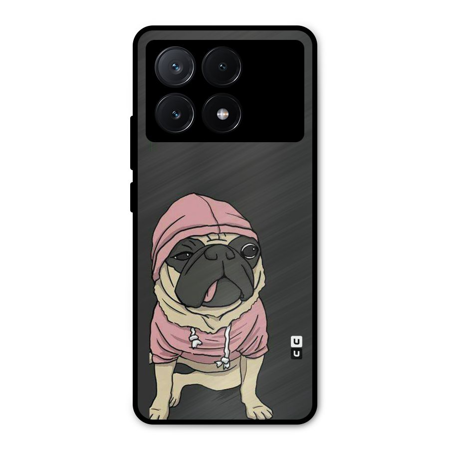 Pug Swag Metal Back Case for Poco X6 Pro