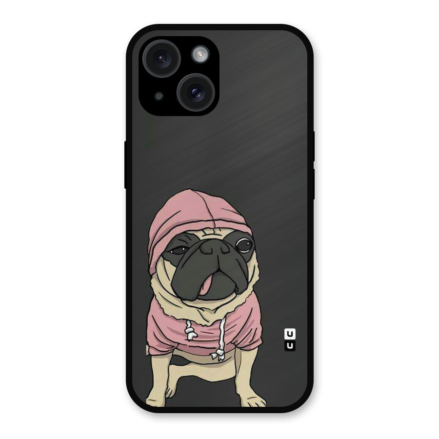 Pug Swag Metal Back Case for iPhone 15