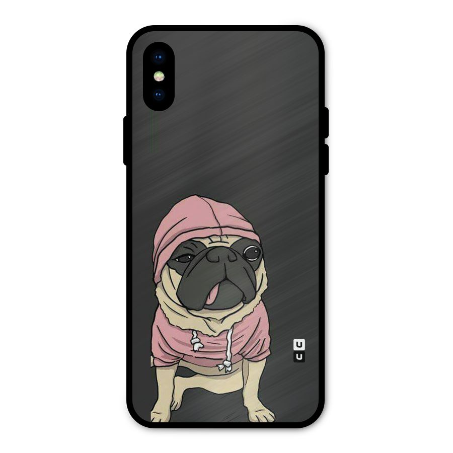 Pug Swag Metal Back Case for iPhone X