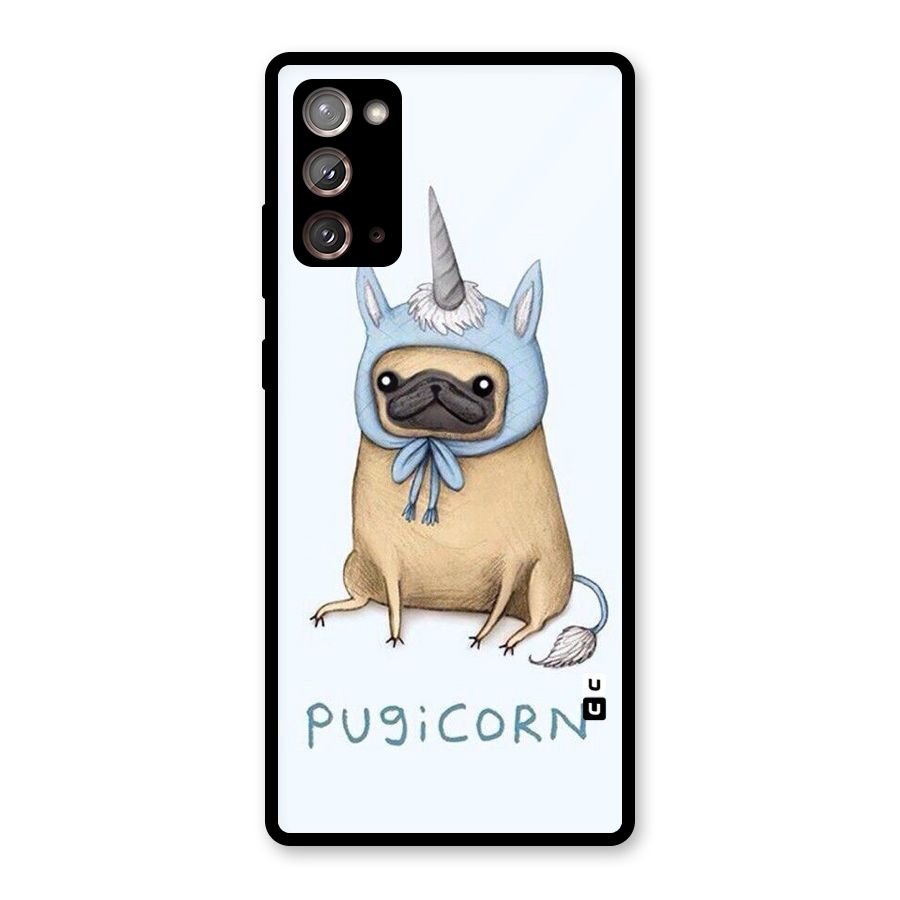 Pugicorn Glass Back Case for Galaxy Note 20