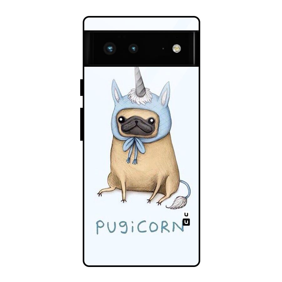 Pugicorn Glass Back Case for Google Pixel 6