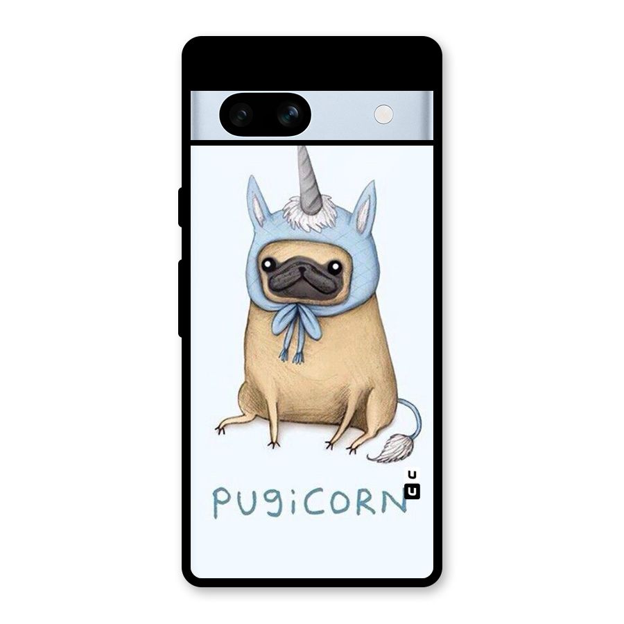 Pugicorn Glass Back Case for Google Pixel 7a