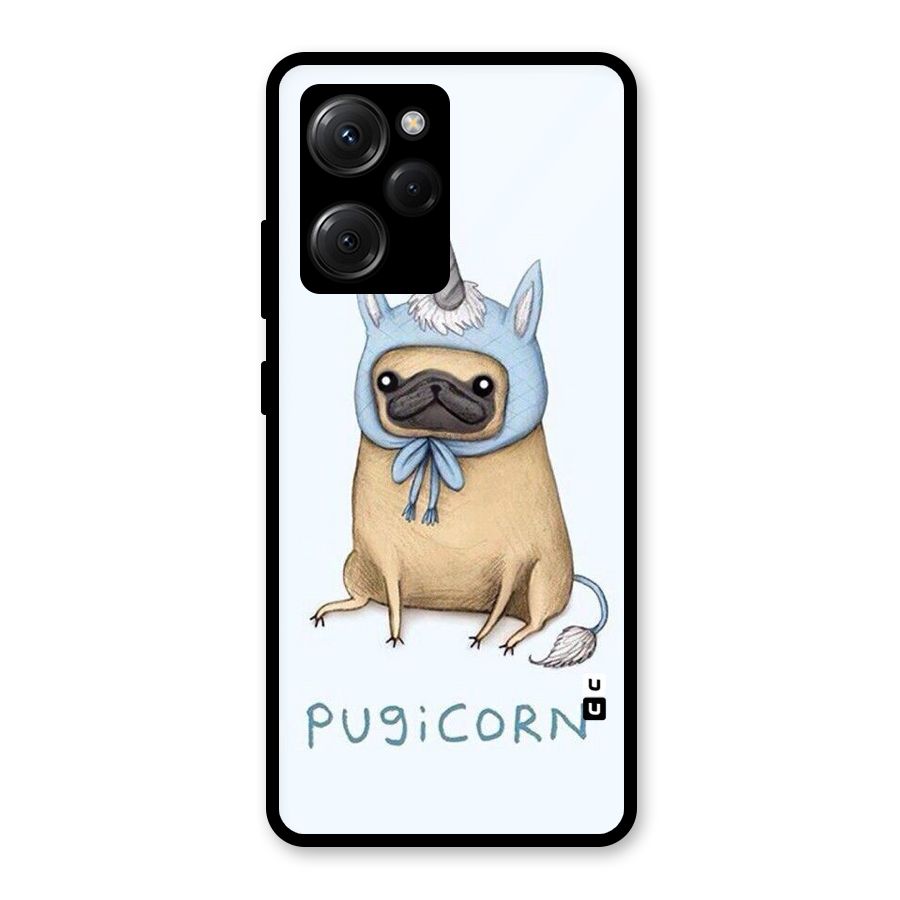 Pugicorn Glass Back Case for Poco X5 Pro