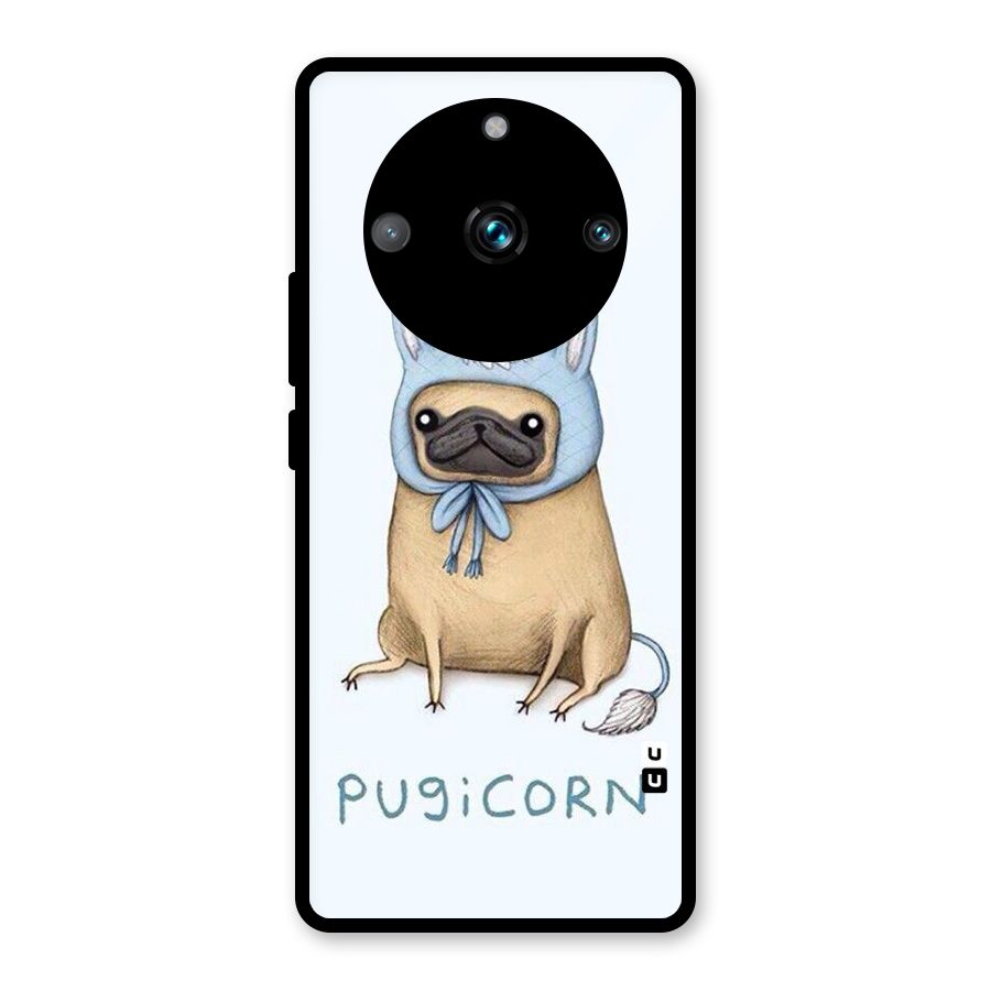 Pugicorn Glass Back Case for Realme 11 Pro Plus