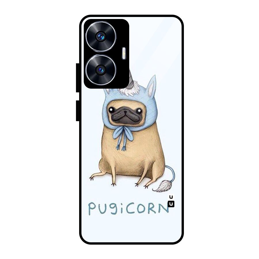 Pugicorn Glass Back Case for Realme Narzo N55