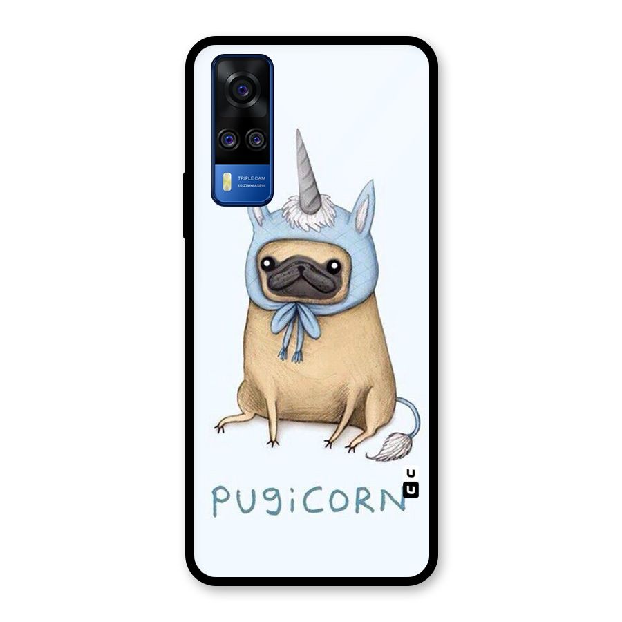 Pugicorn Glass Back Case for Vivo Y31
