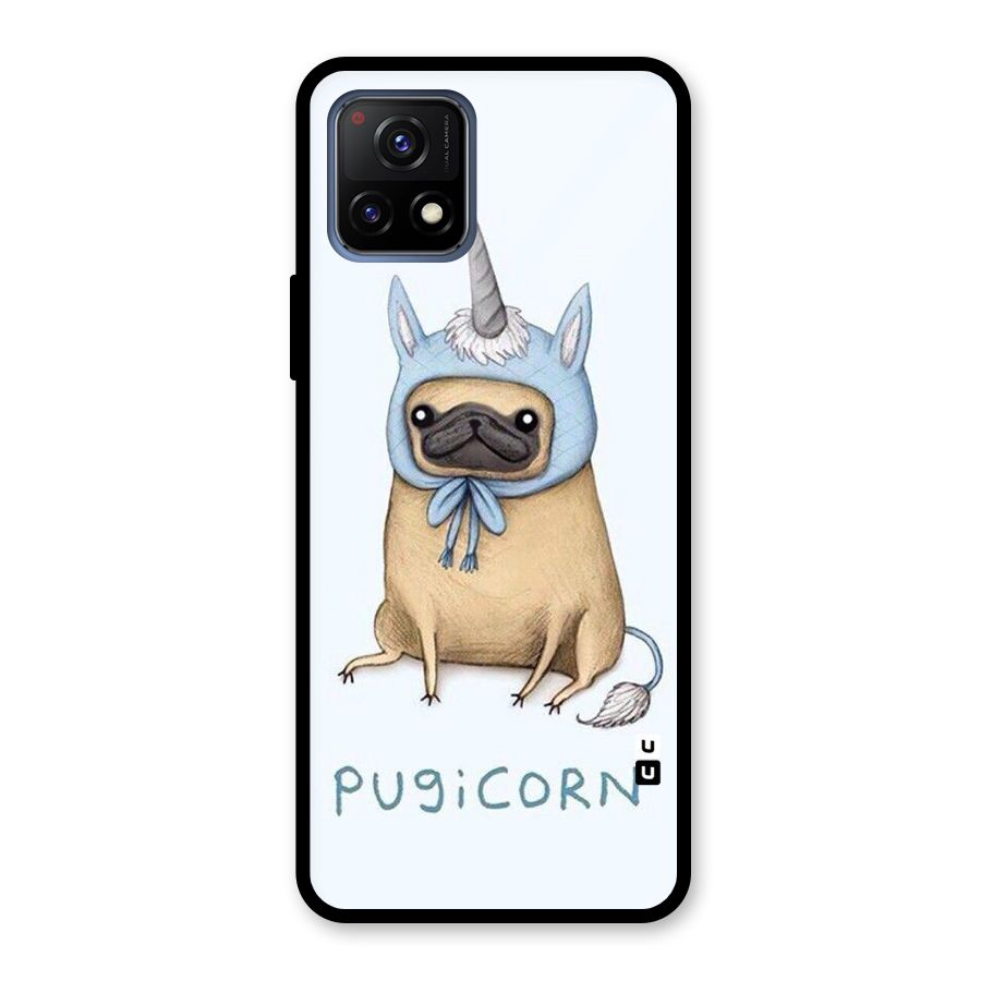 Pugicorn Glass Back Case for Vivo Y72 5G