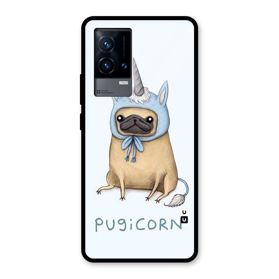 Pugicorn Glass Back Case for iQOO 9 5G